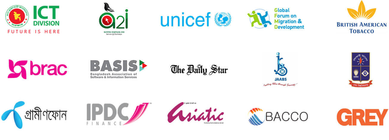 Grameenphone, Unicef, Grey Dhaka, Brac, BASIS, ICT Division, A2I, IPDC, The Daily Star